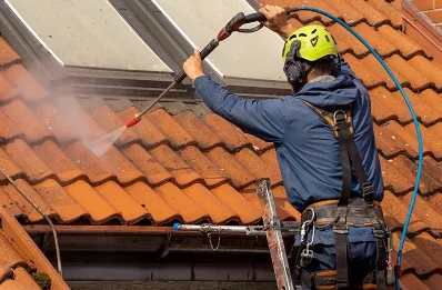 Démoussage et hydrofuge de toiture à Moineville